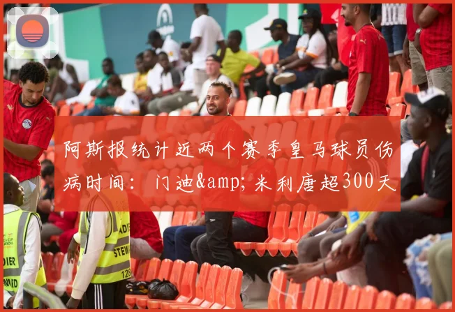阿斯报统计近两个赛季皇马球员伤病时间：门迪&米利唐超300天